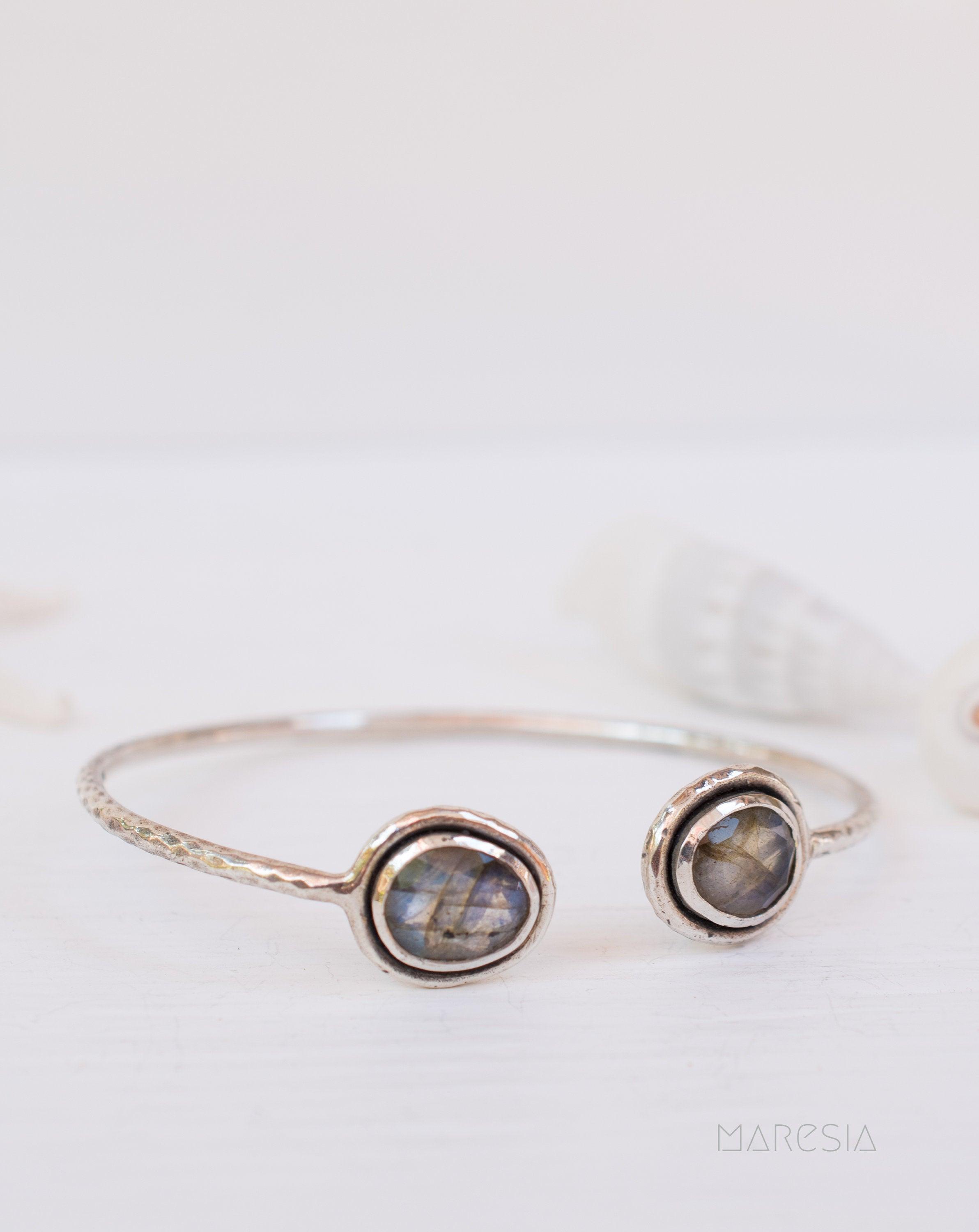 Labradorite Adjustable Bracelet ~ Sterling Silver 925 ~ MB008 - Maresia Jewelry