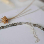 Labradorite Bead Necklace~ Sterling Silver 925 ~ Handmade ~ Bohemian ~ Gypsy ~Boho ~Necklace MN0