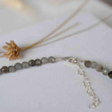 Labradorite Bead Necklace~ Sterling Silver 925 ~ Handmade ~ Bohemian ~ Gypsy ~Boho ~Necklace MN0