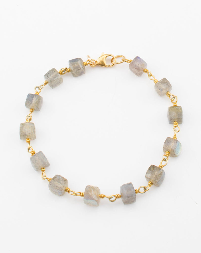 Labradorite Bracelet ~ Gold Vermeil ~ MB0 - Maresia Jewelry