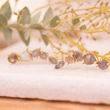 Labradorite Ear Climber Earrings ~ 18k Gold Plated ~ ME064 - Maresia Jewelry