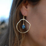 Labradorite Earrings~18k Gold Plated ~ME014 - Maresia Jewelry