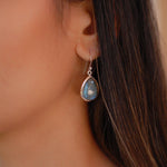 Labradorite Earrings ~ Sterling Silver 925 ~ME001 - Maresia Jewelry