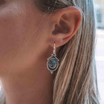 Labradorite Earrings ~ Sterling Silver 925 ~ Bohemian ~ Gemstone ~ Dangle ~ Handmade ~ Jewelry ~ Gift for her ~Maresi ~Boho~Tear Drop~ME002