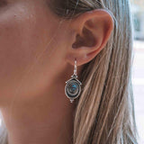 Labradorite Earrings ~ Sterling Silver 925 ~ Bohemian ~ Gemstone ~ Dangle ~ Handmade ~ Jewelry ~ Gift for her ~Maresi ~Boho~Tear Drop~ME002