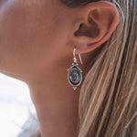 Labradorite Earrings ~ Sterling Silver 925 ~ Bohemian ~ Gemstone ~ Dangle ~ Handmade ~ Jewelry ~ Gift for her ~Maresi ~Boho~Tear Drop~ME002
