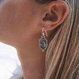 Labradorite Earrings ~ Sterling Silver 925 ~ Bohemian ~ Gemstone ~ Dangle ~ Handmade ~ Jewelry ~ Gift for her ~Maresi ~Boho~Tear Drop~ME002