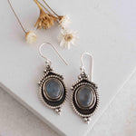 Labradorite Earrings ~ Sterling Silver 925 ~ Bohemian ~ Gemstone ~ Dangle ~ Handmade ~ Jewelry ~ Gift for her ~Maresi ~Boho~Tear Drop~ME002
