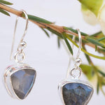 Labradorite Earrings ~ Sterling Silver 925 ~ME005 - Maresia Jewelry