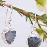 Labradorite Earrings ~ Sterling Silver 925 ~ME005 - Maresia Jewelry