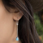 Labradorite Earrings ~ Sterling Silver 925 ~ME137 - Maresia Jewelry