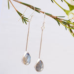 Labradorite Earrings ~ Sterling Silver 925 ~ME137 - Maresia Jewelry