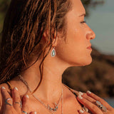 Labradorite Earrings ~ Sterling Silver 925 ~ Bohemian ~ Gemstone ~ Dangle ~ Handmade ~ Jewelry ~ Gift for her ~Maresi ~Boho~Tear Drop~ME197