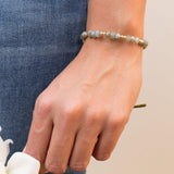 Labradorite Elastic Bracelet ~ Gold Filled or Sterling Silver ~ MB020 - Maresia Jewelry
