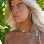 Labradorite Necklace ~ Gold Plated 18k ~Choker ~ Jewelry ~ Gift For Her ~ Minimalist~ Handmade~ Thin Chain~ Delicate ~Layered ~ MN140