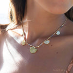 Labradorite Necklace ~ Gold Plated 18k ~Choker ~ Jewelry ~ Gift For Her ~ Minimalist~ Handmade~ Thin Chain~ Delicate ~Layered ~ MN139
