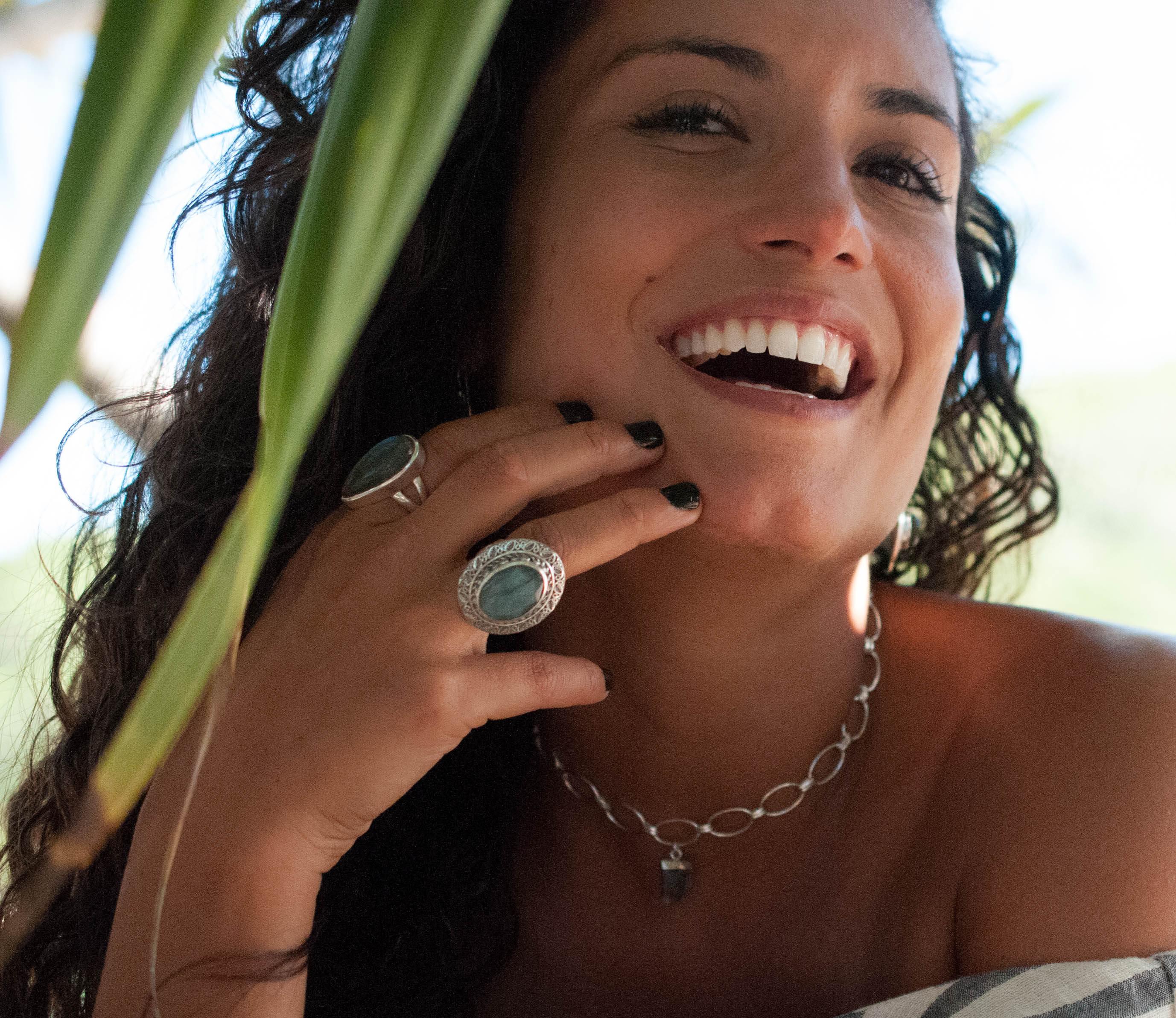 Labradorite Ring ~ Sterling Silver 925 - Maresia Jewelry
