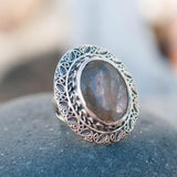 Labradorite Ring ~ Sterling Silver 925 - Maresia Jewelry