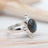 Labradorite Ring ~ Sterling Silver 925 ~ MR017 - Maresia Jewelry
