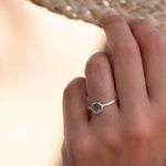 Labradorite Ring ~ Delicate ~ Sterling Silver 925 ~ Handmade ~ Gemstone~Statement ~Everyday~ Hippie~Bohemian~Stackable MR239