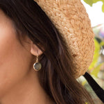 Labradorite Round Earrings ~Gold Vermeil~ ME072 - Maresia Jewelry
