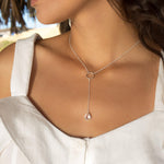 Labradorite Y Necklace ~ Sterling Silver 925 - Maresia Jewelry