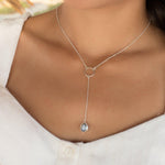 Labradorite Y Necklace ~ Sterling Silver 925 - Maresia Jewelry