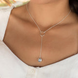 Labradorite Y Necklace ~ Sterling Silver 925 - Maresia Jewelry