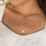 Labradorite Y Necklace ~ Sterling Silver 925 - Maresia Jewelry