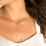 Labradorite Y Necklace ~ Sterling Silver 925 - Maresia Jewelry