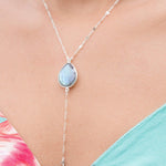 Labradorite Y Necklace ~ Sterling Silver 925 ~ MN010 - Maresia Jewelry