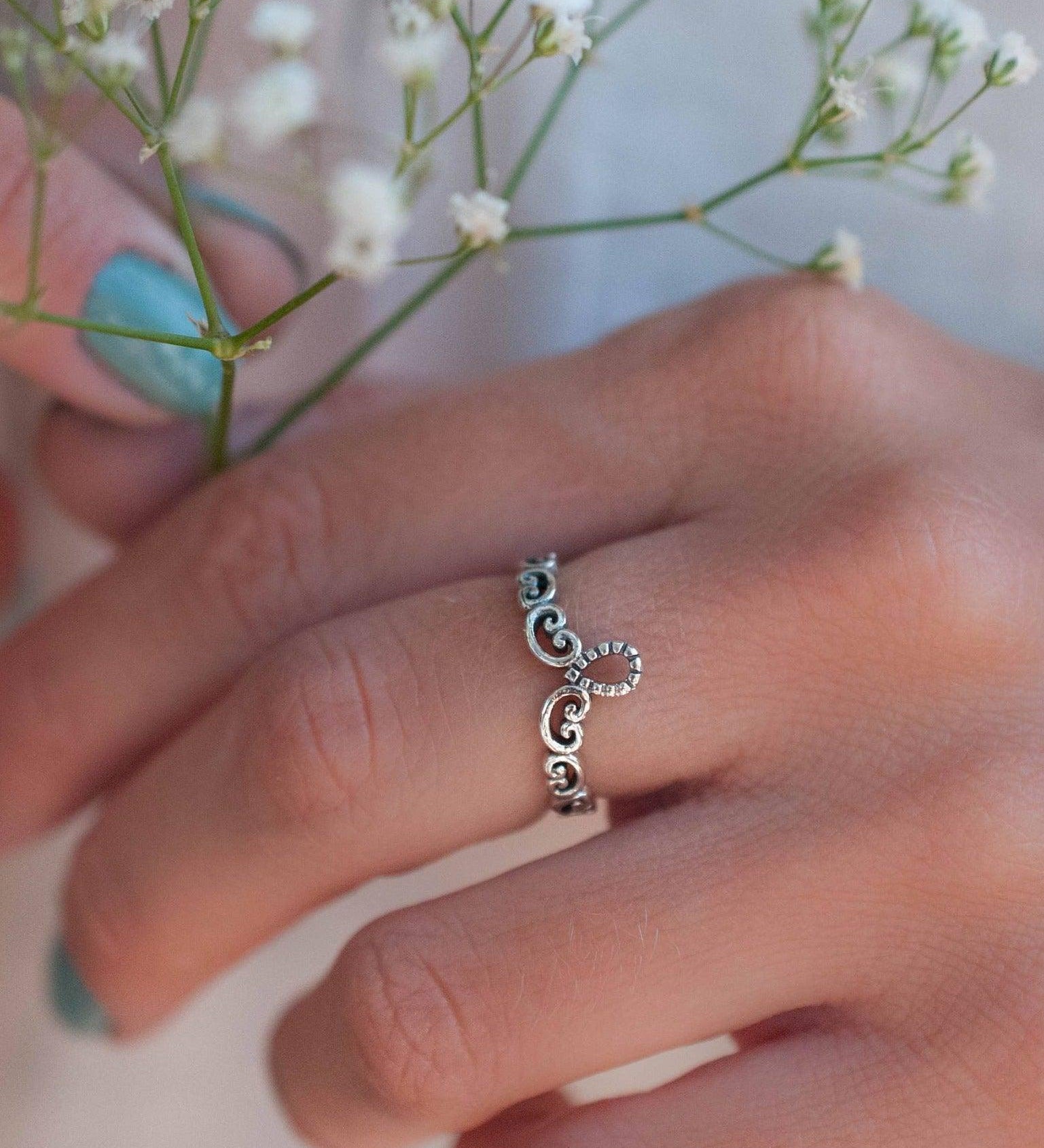 Lace Ring ~ Sterling Silver 925~SMR007 - Maresia Jewelry