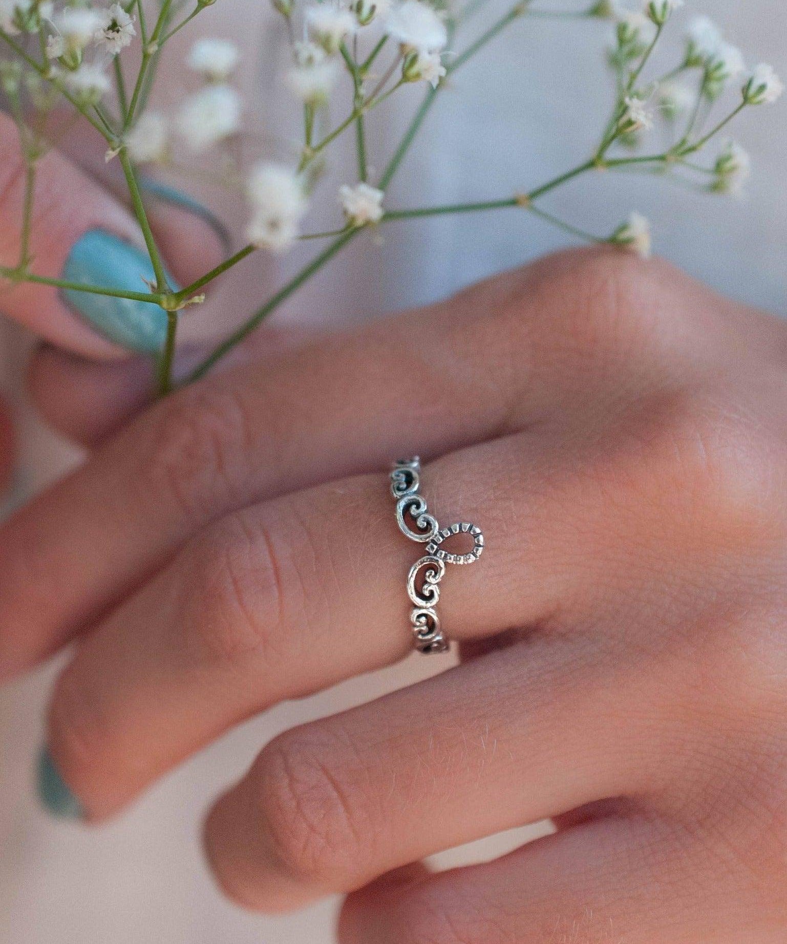 Lace Ring ~ Sterling Silver 925~SMR007 - Maresia Jewelry