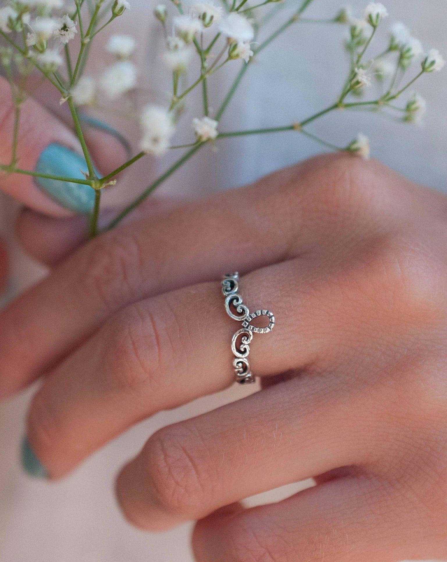 Lace Ring ~ Sterling Silver 925~SMR007 - Maresia Jewelry