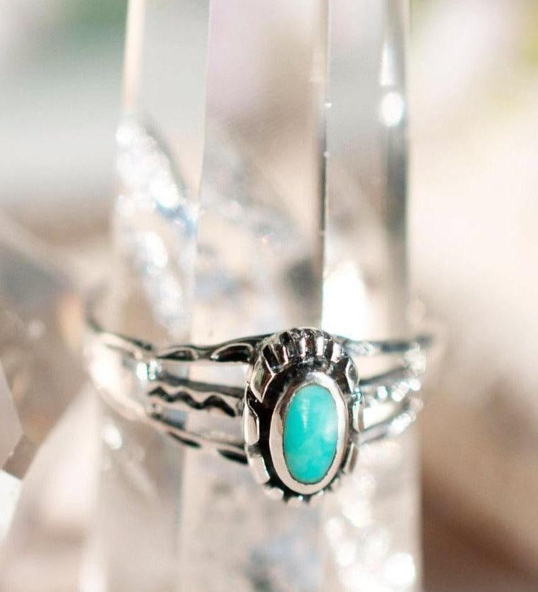 Lapa Turquoise Ring ~Sterling Silver 925~ SMR010 - Maresia Jewelry