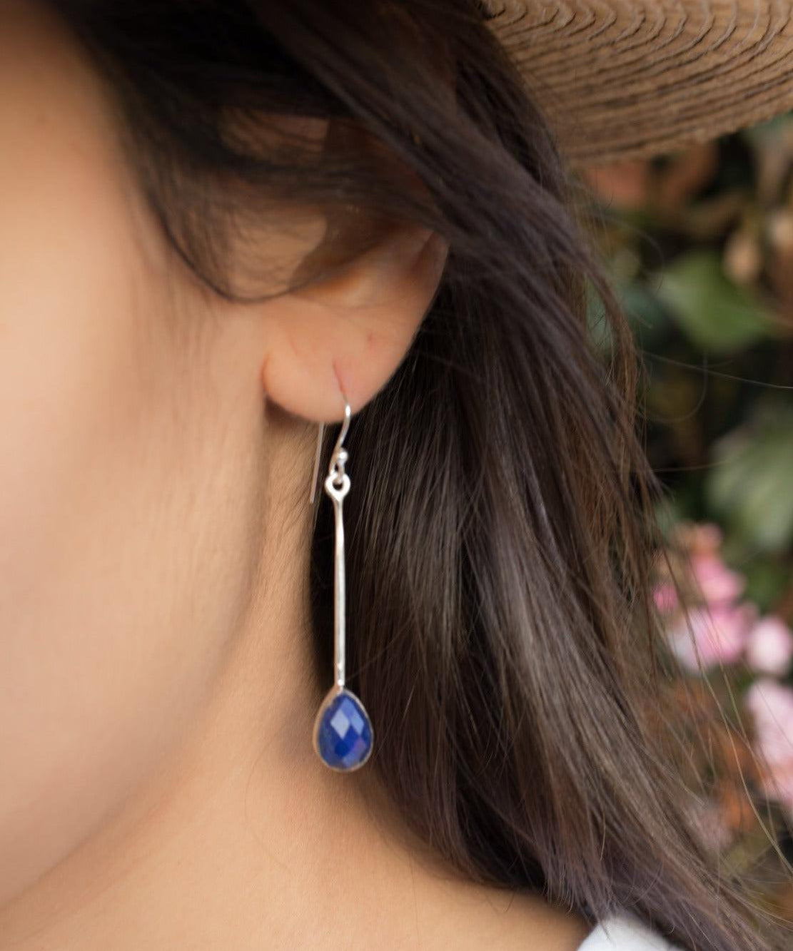Lapis Lazuli Earrings ~ Sterling Silver 925 ~ ME136 - Maresia Jewelry