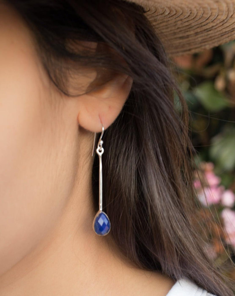 Lapis Lazuli Earrings ~ Sterling Silver 925 ~ ME136 - Maresia Jewelry