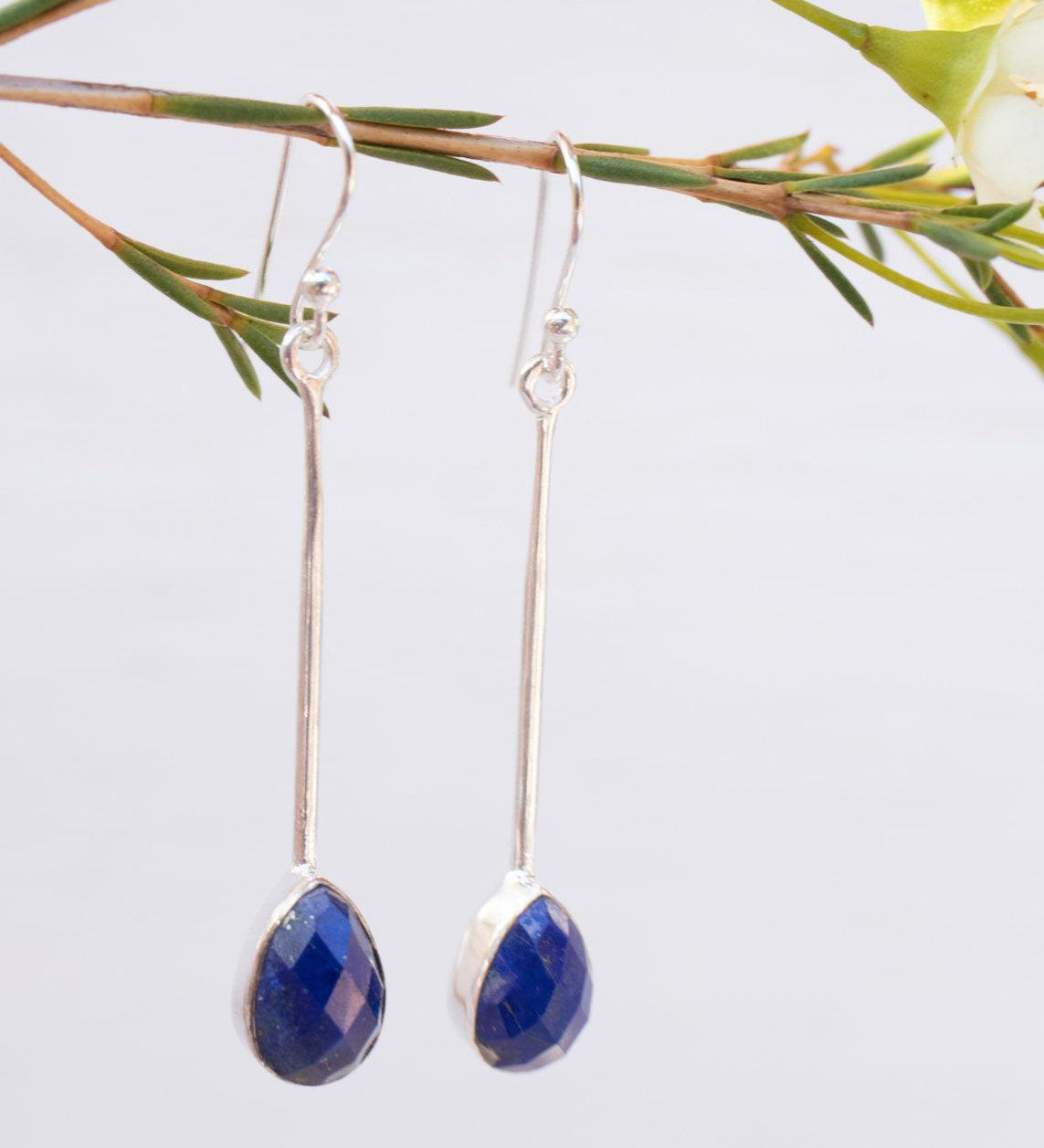 Lapis Lazuli Earrings ~ Sterling Silver 925 ~ ME136 - Maresia Jewelry