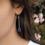 Lapis Lazuli Earrings ~ Sterling Silver 925 ~ ME136 - Maresia Jewelry