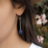 Lapis Lazuli Earrings ~ Sterling Silver 925 ~ ME136 - Maresia Jewelry