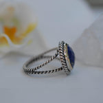 Lapis Lazuli Ring ~ Sterling Silver 925 and Gold Vermeil ~MR169 - Maresia Jewelry