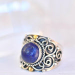 Lapis Lazuli Ring ~ Sterling Silver 925 ~ SMR151 - Maresia Jewelry