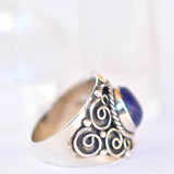 Lapis Lazuli Ring ~ Sterling Silver 925 ~ SMR151 - Maresia Jewelry