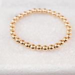 Sterling Silver or Gold Filled Bead Bracelet ~ Elastic Bracelet ~ Handmade ~ Hippie ~Bohemian ~Jewelry ~Stackable ~ MB010