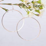 Large  Circle Earrings ~Sterling Silver 925~ ME129 - Maresia Jewelry