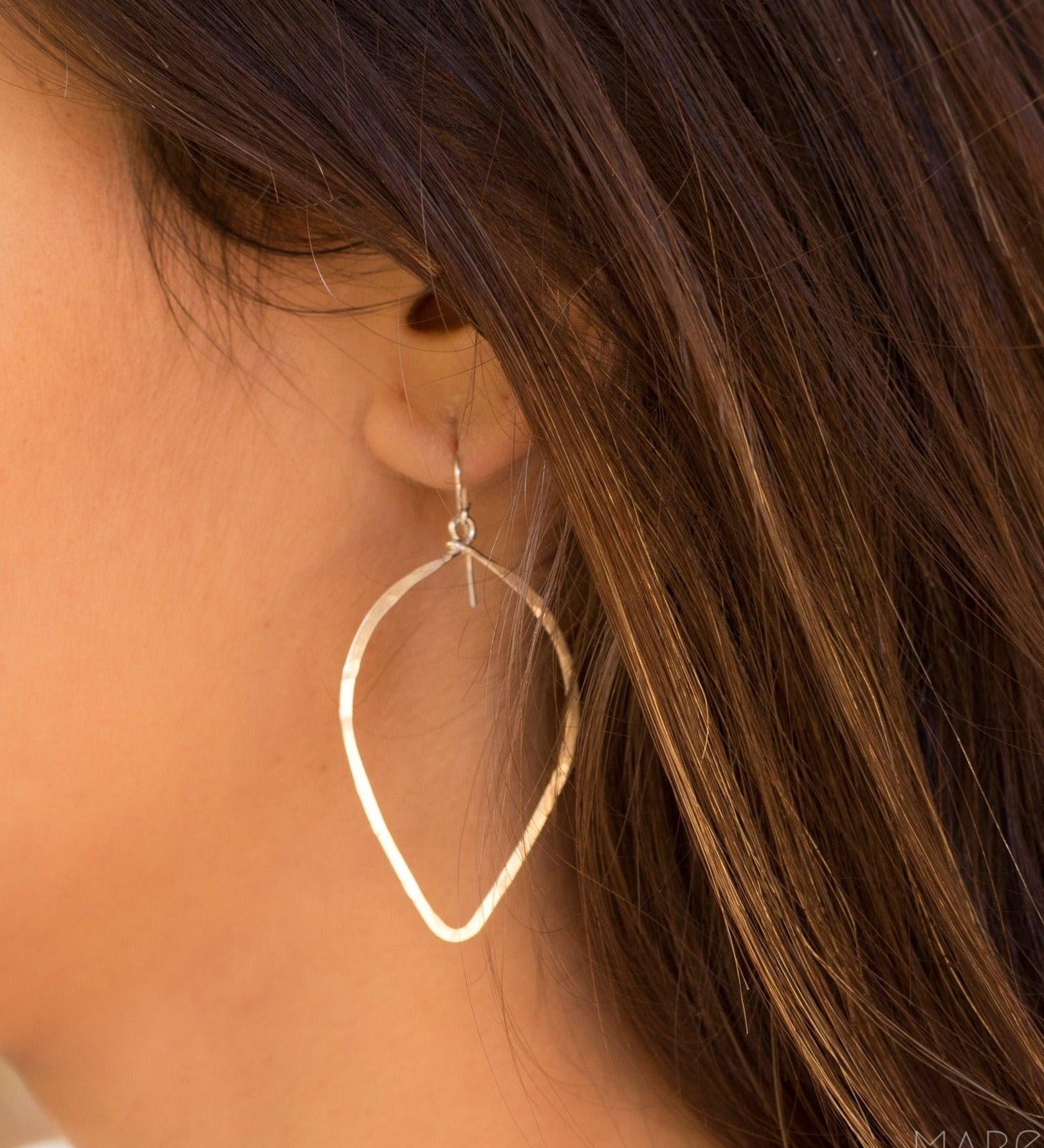 Large Tear Drop Earrings ~Gold Filled or Sterling Silver 925~ME097 - Maresia Jewelry