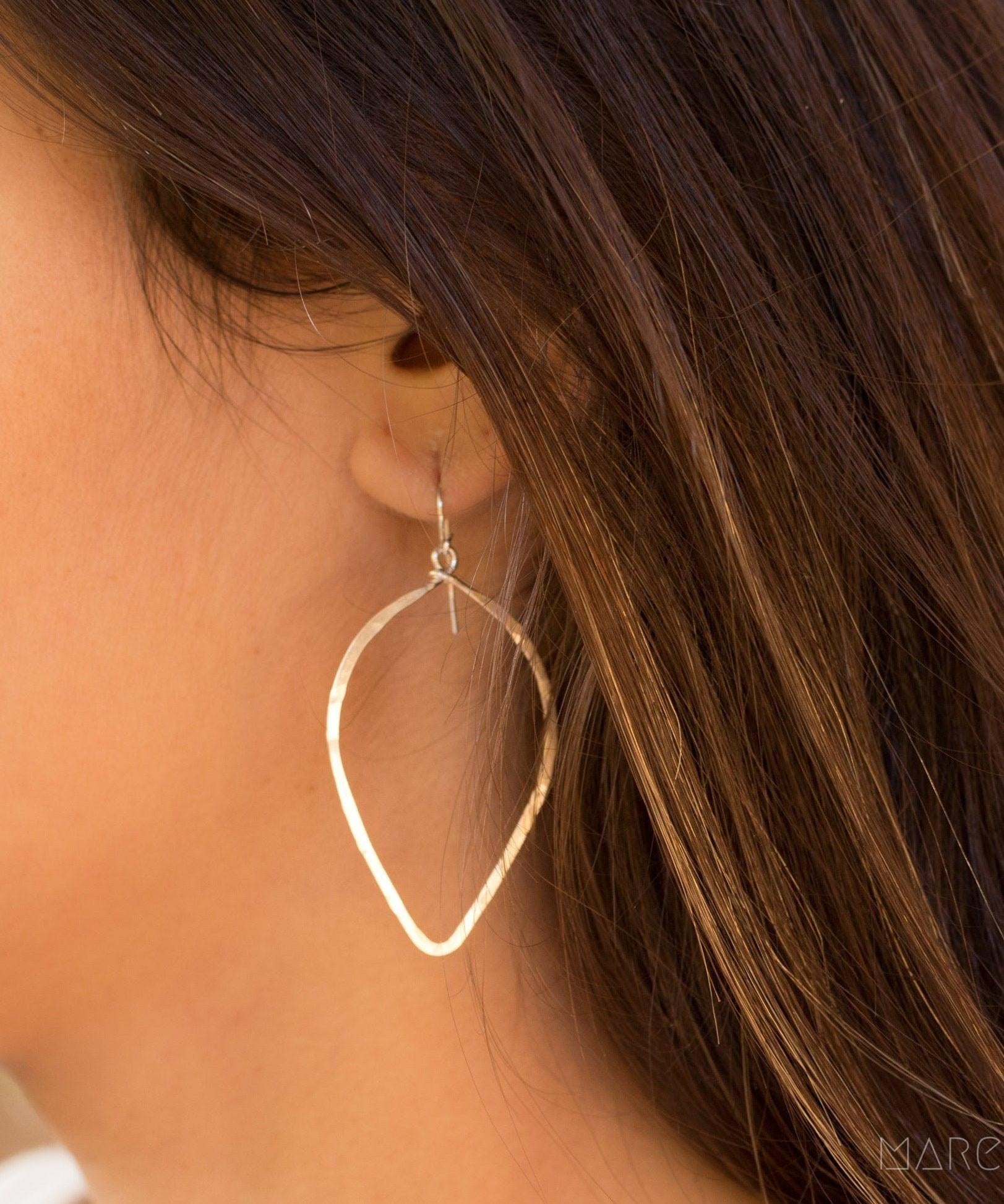 Large Tear Drop Earrings ~Gold Filled or Sterling Silver 925~ME097 - Maresia Jewelry