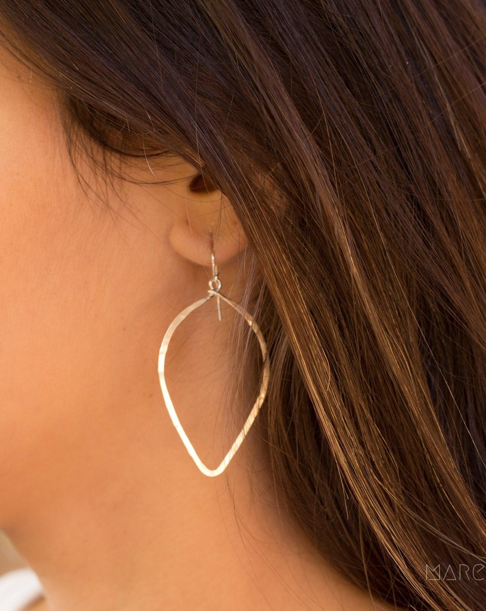 Large Tear Drop Earrings ~Gold Filled or Sterling Silver 925~ME097 - Maresia Jewelry