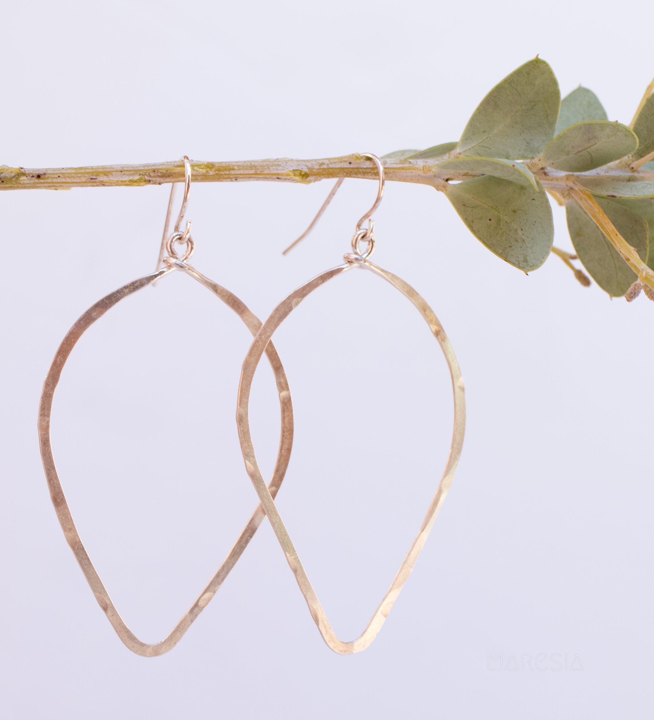 Large Tear Drop Earrings ~Gold Filled or Sterling Silver 925~ME097 - Maresia Jewelry