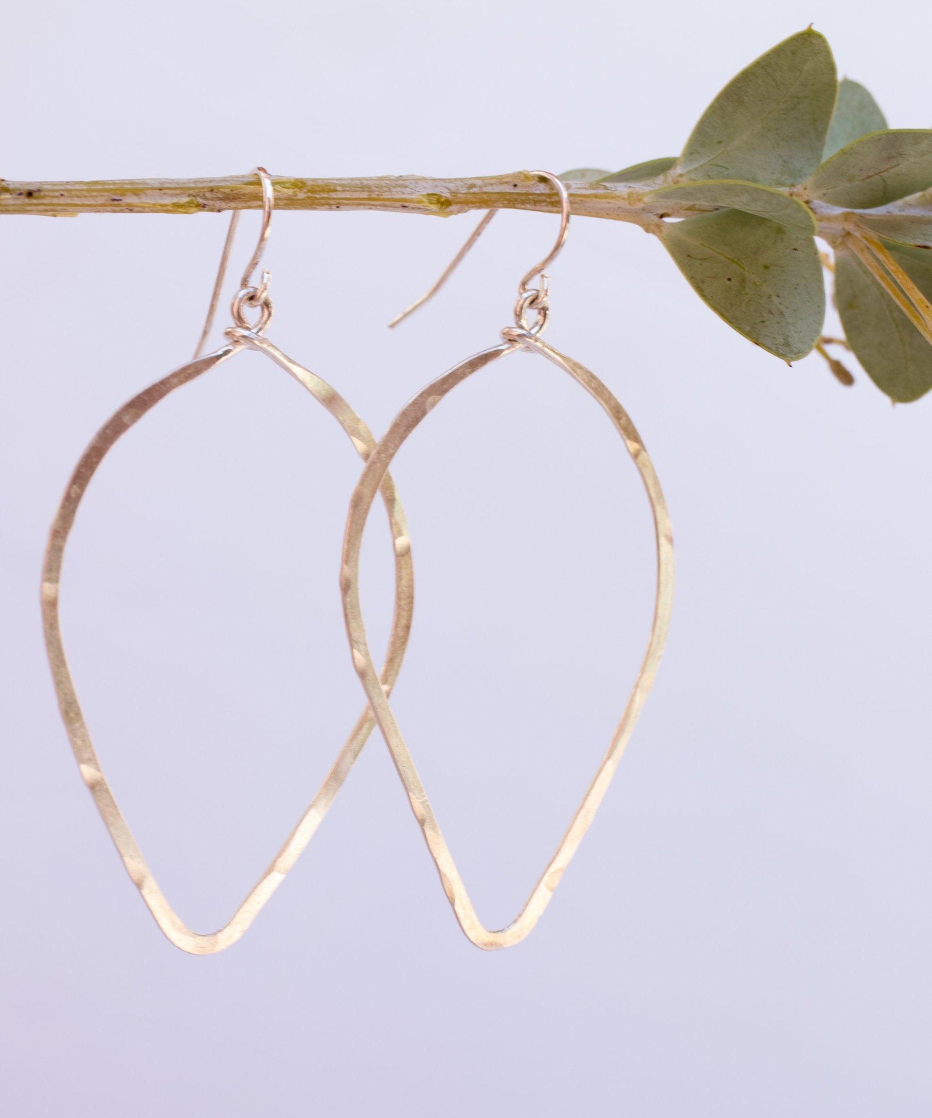 Large Tear Drop Earrings ~Gold Filled or Sterling Silver 925~ME097 - Maresia Jewelry